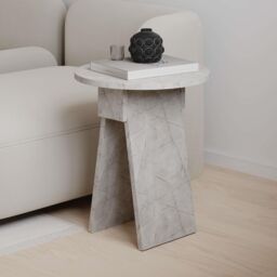 Decortie Chen' Modern Side Table Round Shape 42cm in Gold - Size: 1 Pack - thumbnail 4