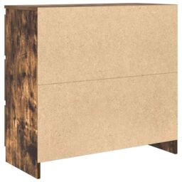 Berkfield Home Sideboard Smoked Oak 80x35x76 cm Engineered Wood in Brown - Size: 80 x 35 x 76 cm - thumbnail 8