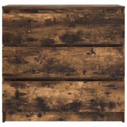 Berkfield Home Sideboard Smoked Oak 80x35x76 cm Engineered Wood in Brown - Size: 80 x 35 x 76 cm - thumbnail 6