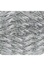 Clear Crystal Ceiling Light with Cool White LED Illumination in Silver - thumbnail 4