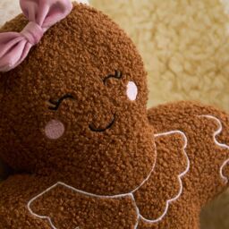 OHS Gingerbread Boucle Scatter Cushion Decorative Pillow in Brown - thumbnail 2