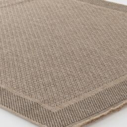 Livabliss Mirage-Cottage Tan Black Fringe Jute-Look In- & Outdoor Rug in Beige - Size: 80 cm x 220 cm - thumbnail 6