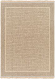 Livabliss Mirage-Cottage Tan Black Fringe Jute-Look In- & Outdoor Rug in Beige - Size: 80 cm x 220 cm - thumbnail 2