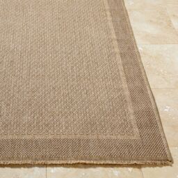 Livabliss Mirage-Cottage Tan Black Fringe Jute-Look In- & Outdoor Rug in Beige - Size: 80 cm x 220 cm - thumbnail 5
