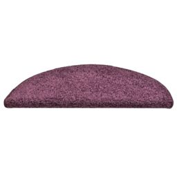 Berkfield Home Carpet Stair Treads 15 pcs Dark Purple 56x17x3 cm - Size: Medium - thumbnail 5