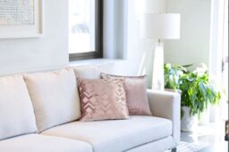New Edge Blinds Barcelona Cushion Cover in Pink - Size: 43 cm x 43 cm - thumbnail 2