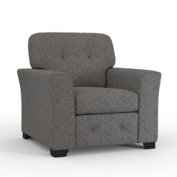 Furnishings For Less UK Hartley Grey or Beige Armchair Sofa Full Back Tufted Cushions - thumbnail 1