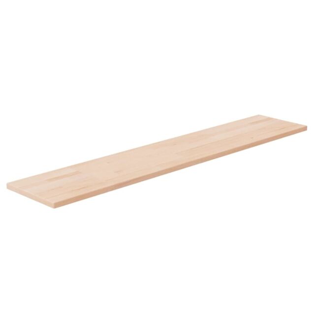 Berkfield Home Shelf Board 100x20x1.5 cm Untreated Solid Wood Oak in Brown - image 1