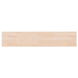 Berkfield Home Shelf Board 100x20x1.5 cm Untreated Solid Wood Oak in Brown - thumbnail 2