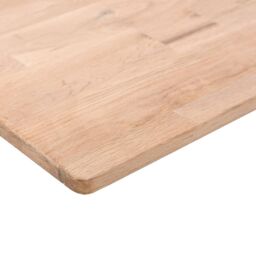 Berkfield Home Shelf Board 100x20x1.5 cm Untreated Solid Wood Oak in Brown - thumbnail 3