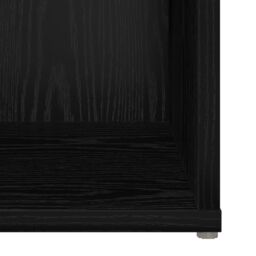 Berkfield Home TV Cabinet with Storage Black oak Engineered Wood - thumbnail 9