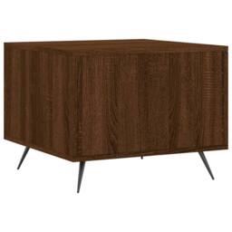 Berkfield Home Coffee Table Brown Oak 50x50x40 cm Engineered Wood - Size: 50 x 50 x 40 cm - thumbnail 8