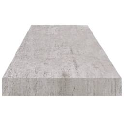 Berkfield Home Durable Floating Wall Shelves 2 pcs Concrete Grey 90x23.5x3.8 cm MDF - thumbnail 6