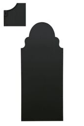"MirrorOutlet Black Framed Arched Leaner/Wall Garden Mirror 79"" x 33"" (200x85CM) - Size: 1 Pack" - thumbnail 5