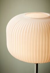 Nordlux Vintage Indoor Floor Lamp White Metal E27 Hand Blown Glass - Mains Powered, IP20 - thumbnail 4