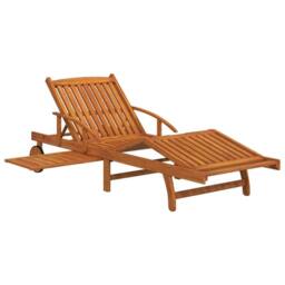 Berkfield Home Sun Loungers 2 pcs Solid Wood Acacia in Brown - thumbnail 5