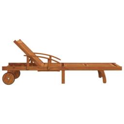 Berkfield Home Sun Loungers 2 pcs Solid Wood Acacia in Brown - thumbnail 6