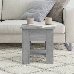 Berkfield Home Modern Coffee Table Grey Sonoma 40x40x42 cm Engineered wood - Size: 40 x 40 x 42 cm - thumbnail 1