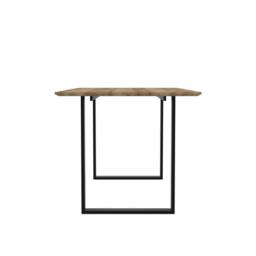 Lemon Pavilion Furniture Antibes Dining Table - MDF/Metal - L180 x W90 x H76 cm in Black - Size: 1 Pack - thumbnail 4