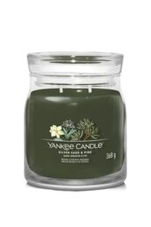 Yankee Candle Silver Sage & Pine Signature Medium Jar Candle - thumbnail 3