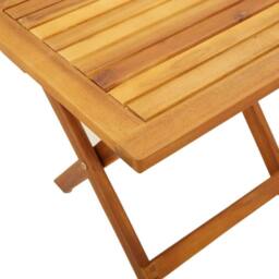 Berkfield Home Garden Side Table 40x40x40 cm Solid Wood Acacia in Brown - Size: 40 x 40 x 40 cm - thumbnail 6