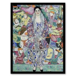 Artery8 Gustav Klimt Framed Wall Art Print Portrait of Friederike Maria Beer - Size: A4 - thumbnail 1