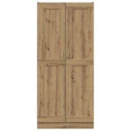 Berkfield Home Highboard Artisan Oak 82.5x30.5x185 cm Engineered Wood in Brown - thumbnail 3