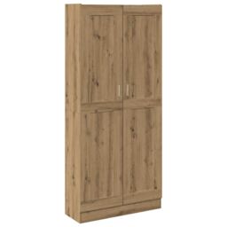 Berkfield Home Highboard Artisan Oak 82.5x30.5x185 cm Engineered Wood in Brown - thumbnail 2