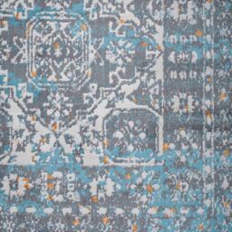 Kukoon Silver Grey Traditional Bordered Living Area Rug in Mid Grey - Size: 120 cm x 170 cm - thumbnail 5