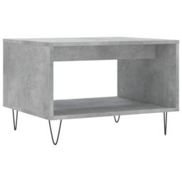 Berkfield Home Coffee Table Concrete Grey 60x50x40 cm Engineered Wood - Size: 60 x 50 x 40 cm - thumbnail 1