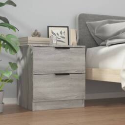 Berkfield Home Elegant Bedside Cabinets 2 pcs Grey Sonoma Engineered Wood - thumbnail 8