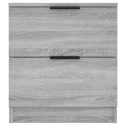 Berkfield Home Elegant Bedside Cabinets 2 pcs Grey Sonoma Engineered Wood - thumbnail 4