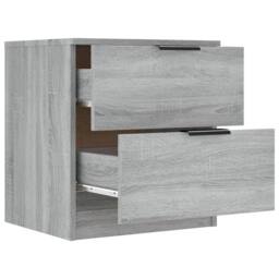 Berkfield Home Elegant Bedside Cabinets 2 pcs Grey Sonoma Engineered Wood - thumbnail 6