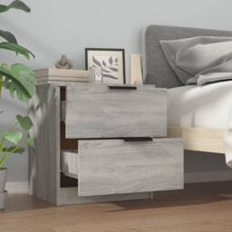 Berkfield Home Elegant Bedside Cabinets 2 pcs Grey Sonoma Engineered Wood - thumbnail 9