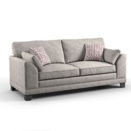 Furnishings For Less UK Hilliard Fullback Fabric Sofa Suite 3 Seater & 2 Seater Charcoal or Mist in Beige - thumbnail 2