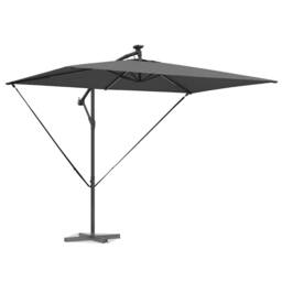Berkfield Home Modern Cantilever Banana Parasol Anthracite 294 x 200 x 254 cm in Dark Grey - thumbnail 1