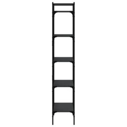 Berkfield Home Bookcase 5-Tier Black 56x31.5x174 cm Engineered Wood - thumbnail 5