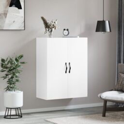 Berkfield Home Wall Mounted Cabinet White 69.5x34x90 cm Engineered Wood - thumbnail 3
