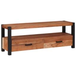 Berkfield Home Media Storage Cabinets & Racks Brown 110 x 30 x 40 cm - thumbnail 2
