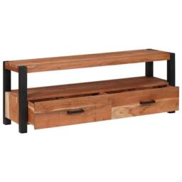 Berkfield Home Media Storage Cabinets & Racks Brown 110 x 30 x 40 cm - thumbnail 4