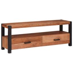 Berkfield Home Media Storage Cabinets & Racks Brown 110 x 30 x 40 cm - thumbnail 3