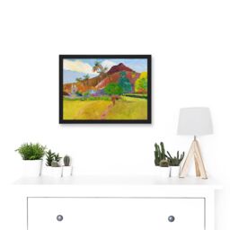 Artery8 Paul Gauguin Tahitian Landscape Painting Artwork Framed Wall Art Print A4 in Black - thumbnail 2