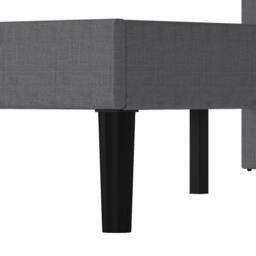 Levede Upholstered Bed Frame Small Double Linen Fabric Modern Platform Base in Grey - thumbnail 6