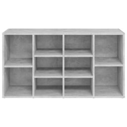 Berkfield Home Shoe Bench Concrete Grey 103x30x54.5 cm Engineered Wood - thumbnail 5