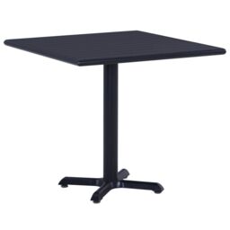 Berkfield Home Garden Table Black 80x80x75 cm - Size: 80 x 80 x 75 cm - thumbnail 1
