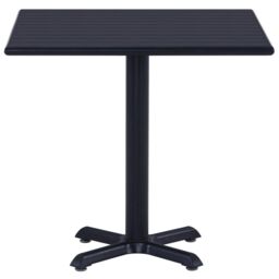 Berkfield Home Garden Table Black 80x80x75 cm - Size: 80 x 80 x 75 cm - thumbnail 2