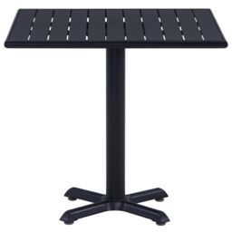 Berkfield Home Garden Table Black 80x80x75 cm - Size: 80 x 80 x 75 cm - thumbnail 3