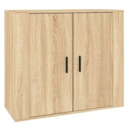 Berkfield Home Sideboards 3 pcs Sonoma Oak Engineered Wood in Brown - thumbnail 6