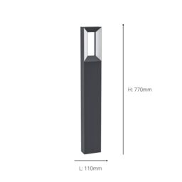 Eglo Riforano IP44 Outdoor Floor Lamp in Black - thumbnail 3