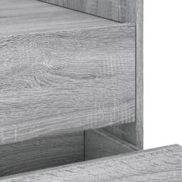 Berkfield Home Bedside Cabinet Grey Sonoma 45x50x50 cm Engineered Wood - Size: 45 x 50 x 50 cm - thumbnail 9